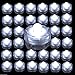 JYtrend Bright LED Floral Tea Light Submersible Lights for Party Wedding (White, 20 Pack)
