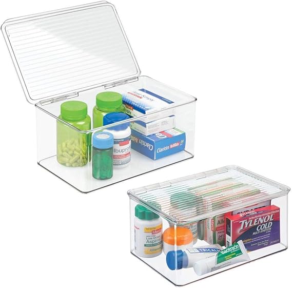 Amazon.de: mDesign Tablettenbox groß - Organizer für Vitaminpräparate