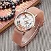 Bosymart Women's Silicone Strap Printed Floral Fashion Casual Quartz Wrist Watch