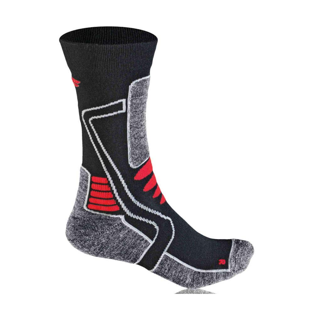 F-Lite Women's Motorcycling Mid Socks - Black/Red, Size 35-38 (3-5)