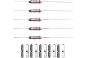 Yoiilnz (Pack of 5 pcs) SF214E SEFUSE 10A 250V(Compatible with 110V, 125V) Thermal Fuses 216 Degrees Celsius Thermal Cutoffs 216 Degree