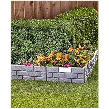 Amazon.com : Dalen Gardeneer Stonewall Border - Grey, 10 ft. : Outdoor