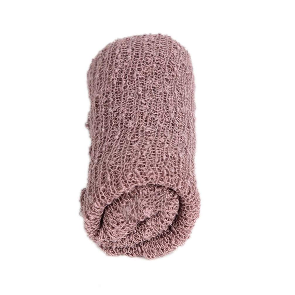 SOIMISS Newborn Photography Wrap Cotton Wrap Blanket Stretch Baby Shower Swaddle Newborn Photo Shoot Outfits for Boys Girls Photography Shoot Purple
