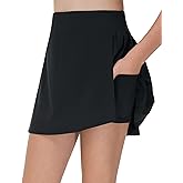 THE GYM PEOPLE Girls' Pleated Tennis Skirts 2 in 1 Kids Athletic Running Golf Skorts with Shorts Pockets