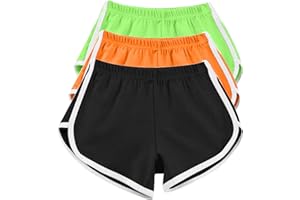 YXZOGD Womens Sports Shorts Summer Breathable Short Pants Dolphin Workout Shorts for Yoga Home Cycling Hiking Pack of 3