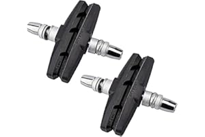 WIROJ 2 Pairs (4 Pieces) MTB Bike Cycle Bicycle Rubber V-Brake Pads No-Noise No-Skid, 70mm