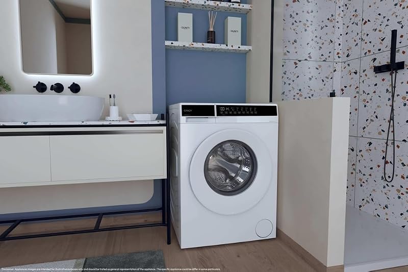 Lave-linge hublot Candy ProWash 100 EY 2108-S – 10 kg – 1200 tr/min – Classe A – ProActive EcoWash – Fonction Vapeur – Pack Hygiène – 12 programmes – Moteur induction – Blanc