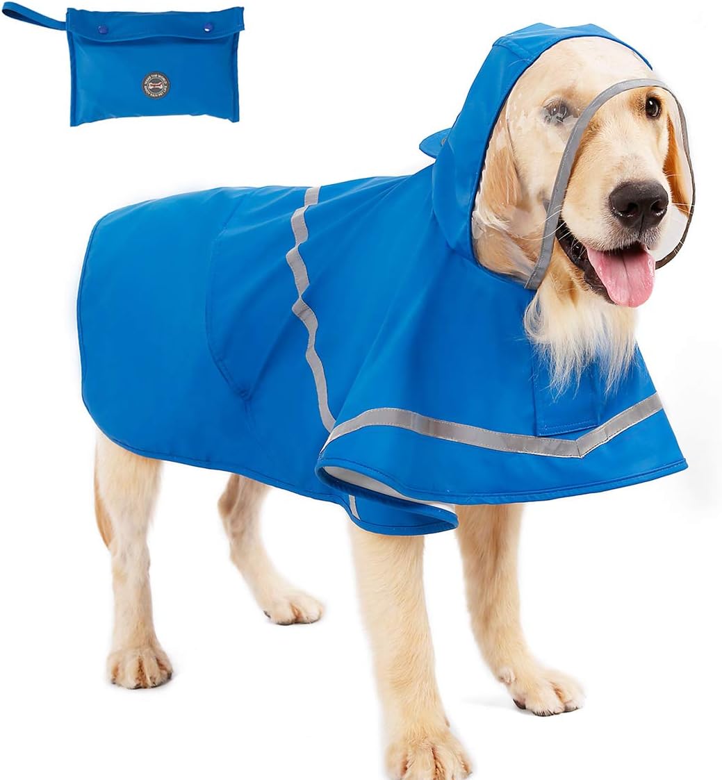 Large dog raincoat with hood Clearance