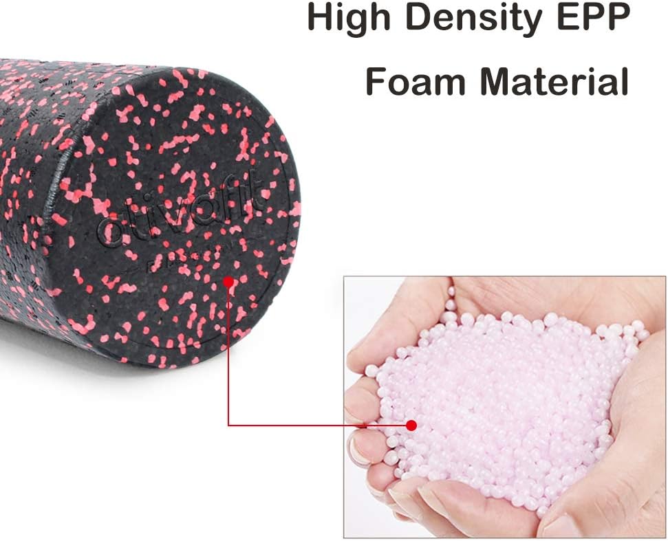 ATIVAFIT Exercise Foam Roller Speckled Colors Muscle Roller Extra Firm High Density for Physical Therapy, Deep Tissue Muscle Massage : Sports & Outdoors