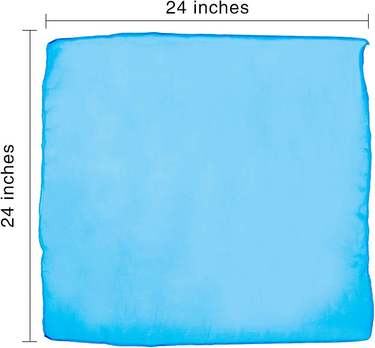 Zhanmai 36 Pieces Square Dance Scarves Juggling Scarf Props Magic Silky Scarves, 24 by 24 Inches (Multicolored): Toys & Games