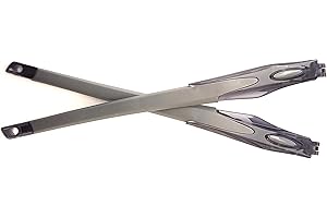 NicelyFit Replacement Temples Arms Legs for Crosslink OX8031 Pewter Glass Frame 140mm