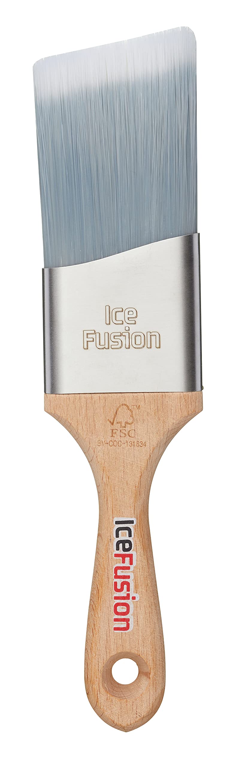 ProDec Advance 2 inch Ice Fusion Woodworker Angled Short Handle Trade Professional Synthetic Paint Brush for Painting with Emulsion, Gloss and Satin Paints on Walls, Ceilings, Wood and Metal, 2" 50mm