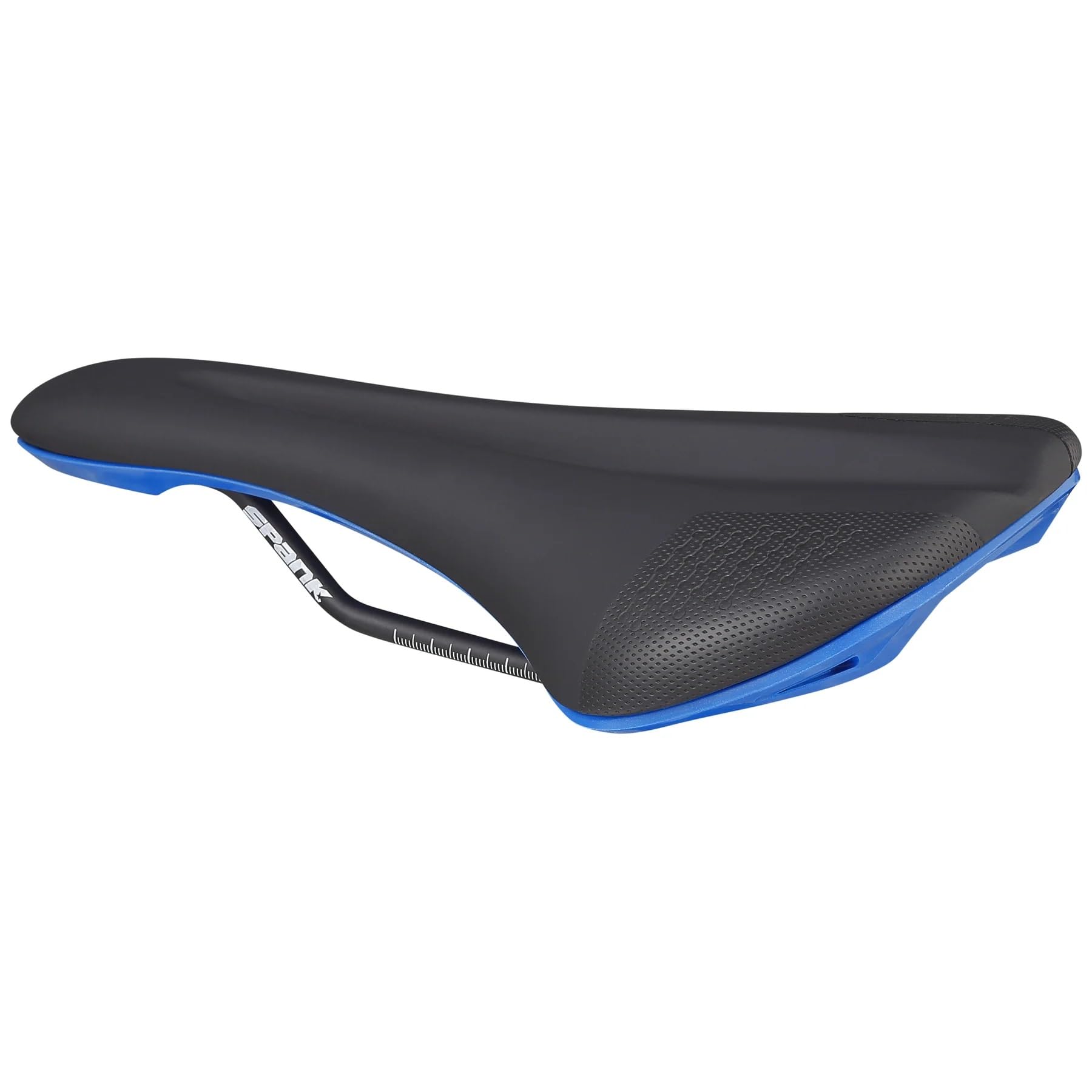 SPANK OOZY 280 Unisex Adult Mountain Bike/E-Bike/Cycle/Gravel Saddle, Black/Blue, 265 mm x 144 mm