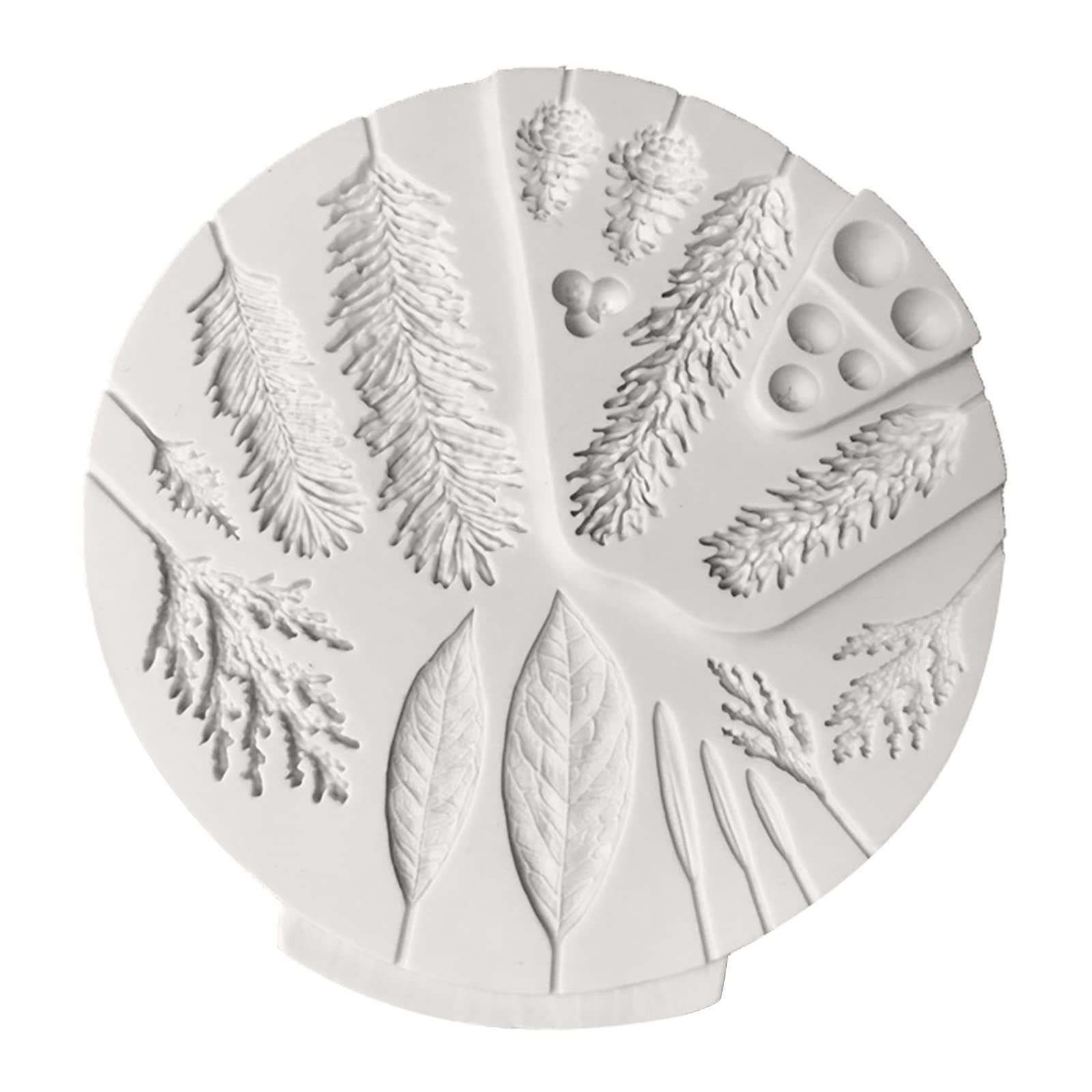 Winter Foliage Silicone Fondant Cake Decorating Mould - Sugarcraft Chocolate Baking Tool - Kitchenware