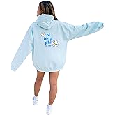Go Greek Chic Pi Beta Phi Blue Daisy Hoodie
