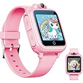 Smart Watch for Kids, Kids Watch Toys with 26 Games Camera Video Recorder Music Alarm Calculator Calendar Flashlight Stopwatch Pedometer, Education Toys for 4-16 Year Olds, Gifts for Boys Girls, Pink