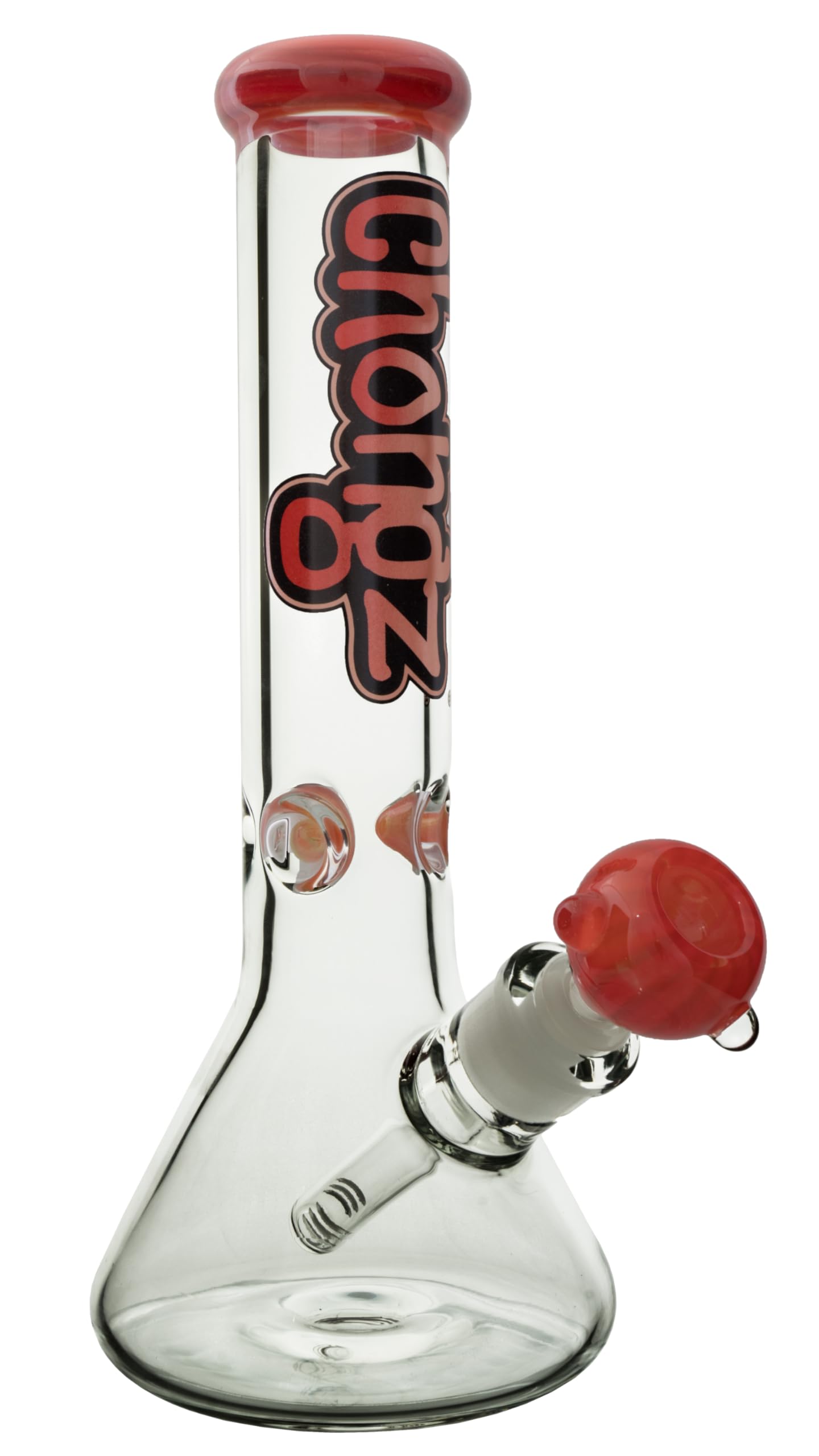 Chongz 30cm 7mm 'Widow Maker' USA Red Glass Waterpipe