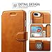 iPhone 8 Plus Case, iPhone 7 Plus Case, Pasonomi iPhone 7/8 Plus Leather Wallet Case - [Slim Fit] Vintage Flip Case Cover with Stand Function & Credit Card Slots for iPhone 8/7 Plus 5.5 (Light Brown)