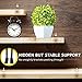 Floating Shelf Bracket Black Heavy Duty 6 Inch 4 Pack - Invisible Blind Hidden Steel Supports For Wood - Screws Wall Plugs Included - Best Space-Saving Design Ideas For Small Homes By FOREM