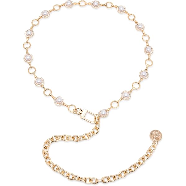 Anne Klein Chain Belt, Gold, S/M at Amazon Women display picture 3