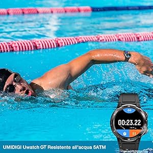 UMIDIGI Uwatch GT Smartwatch Orologio Fitness Uomo Donna Impermeabile 5ATM Smart Watch Cardiofrequenzimetro da Polso… - immagine 3