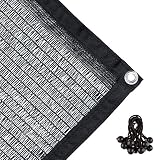 Agfabric 40% Sunblock Shade Cloth with Grommets for Garden Patio, Black (10x20ft)