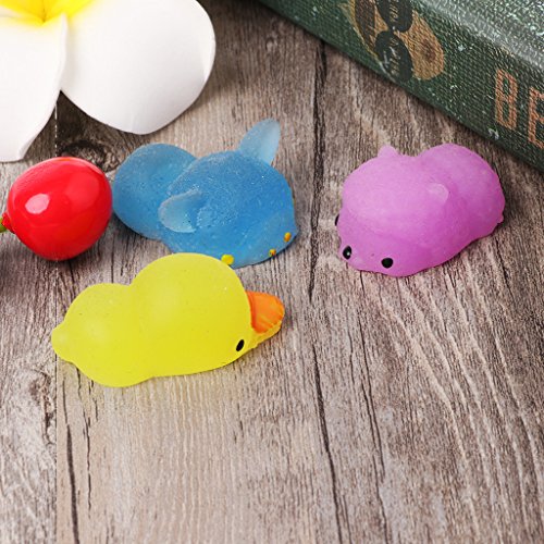 chuwa Cute Mochi Antistress Glow in The Dark Squishy Cat Stress Reliever Toy