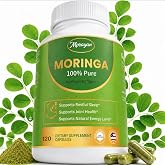 MPRAYAN Moringa Capsules 1600mg - 60 Servings - 120 Vegan Capsules | Moringa Oleifera Leaf Powder - Pure Moringa for Daily Immune, Energy &amp; Skin Health - Superfood - Non-GMO &amp; Gluten-Free