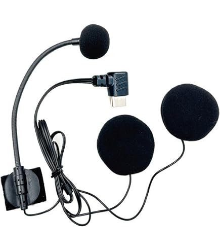 Micrófono Para Casco De Moto Con Cancelación De Ruido Y Tipo-C – Auriculares Impermeables Para Comunicación Clara