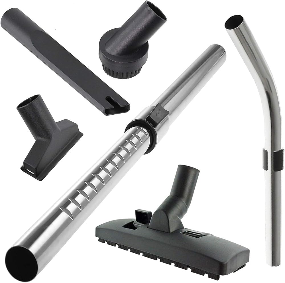 Spares2go Telescopic Bent End Rod Handle Kit for Numatic Henry Hetty Vacuum