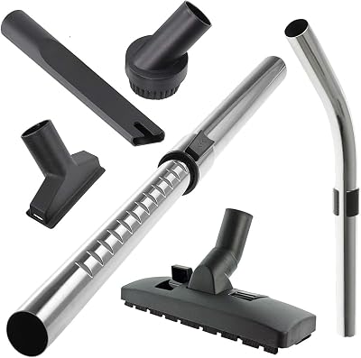 Spares2go Telescopic Bent End Rod Handle Kit for Numatic Henry Hetty Vacuum