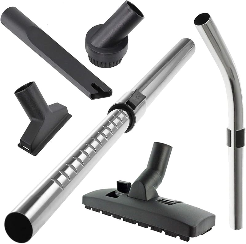 Spares2go Telescopic Bent End Rod Handle Kit for Numatic Henry Hetty Vacuum