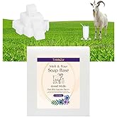 TinMeZor 2 lbs Goat Milk Soap Base for Soap Making,Natural Melt and Pour Soap Base,Organic Goats Milk Soap Base Bulk, Glyceri