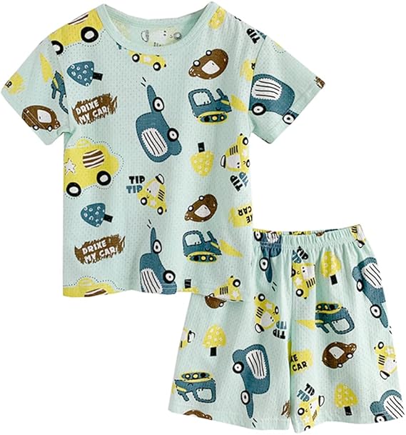 Amazon パジャマ キッズ 半袖 子供 ルームウェア 男の子 女の子 部屋着 肌に優しい 綿 薄手 ねまき 幼稚園 保育園 小学生 夏 90 100 110 1 130 140 150 パジャマ 通販