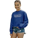 Blue 84 NBA womens Nba Officially Licensed Women's Cropped Crewneck Sweatshirt Team Color