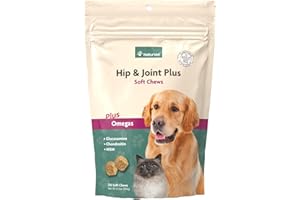Hip & Joint Supplement for Dogs & Cats, Contains Glucosamine, Chondroitin and MSM to Maintain Healthy Joint Cartilage and Tis