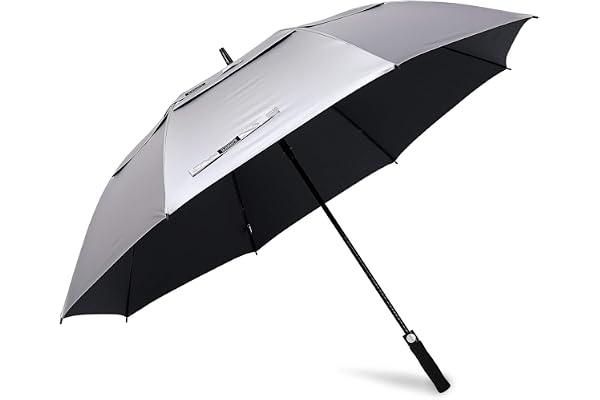 G4Free 47/54/62/68 Inch UV Protection Golf Umbrella Auto Open Vented Double Canopy Extra Large Windp