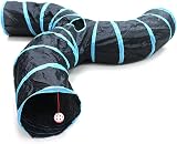 Bemodst S-Type Cat Tunnel 2/3/4 Way Collapsible Maze Small Animal Toy view 6
