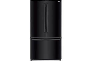 Winia WRFS26ABBD French Door Non-Dispenser Refrigerator, 26.1 Cu.Ft, Black