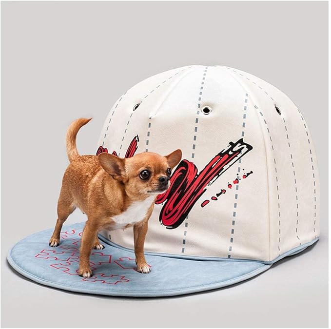 baseball cap dog house
