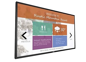 Philips 75BDL3010T/00 Signage Solutions Multi-Touch-Display, Schwarz