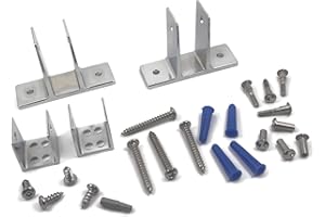 HARRIS HARDWARE Toilet Partion Panel Pack Zamac Bracket Set