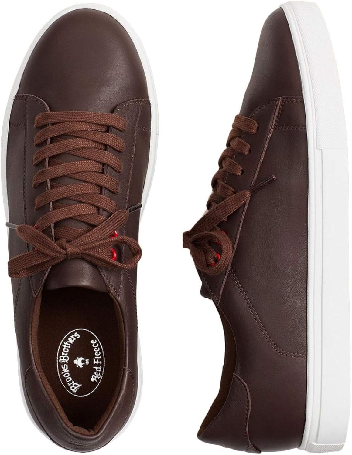 Brooks Brothers Men's Leather Sneakers Amazon.co.uk Shoes & Bags
