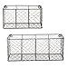 DII Chicken Wire Collection Farmhouse Vintage Wall Baskets, Assorted Basket, Vintage Grey