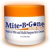 Mite Treatment for Humans, Sulfur Cream by Mite-B-Gone - 4 oz, Made in USA | Mite Bites, Itching &amp; Irritation | 10% Sulfur &amp; Tea Tree Oil | Targeted Topical Care for Adults, Children &amp; All Skin Types