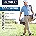 Haggar Men's Cool 18 Pro Straight Fit Flat Front Superflex Waistband Pant, Black, 33Wx30L