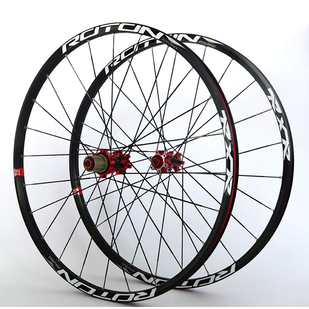 Outdoor MTB Wheel Set Bicycle Front Rear Wheel Double Wall  Alloy Rims Carbon Hubs 24H QR Disc Brake NBK Sealed Bearing For 7-11 Speed