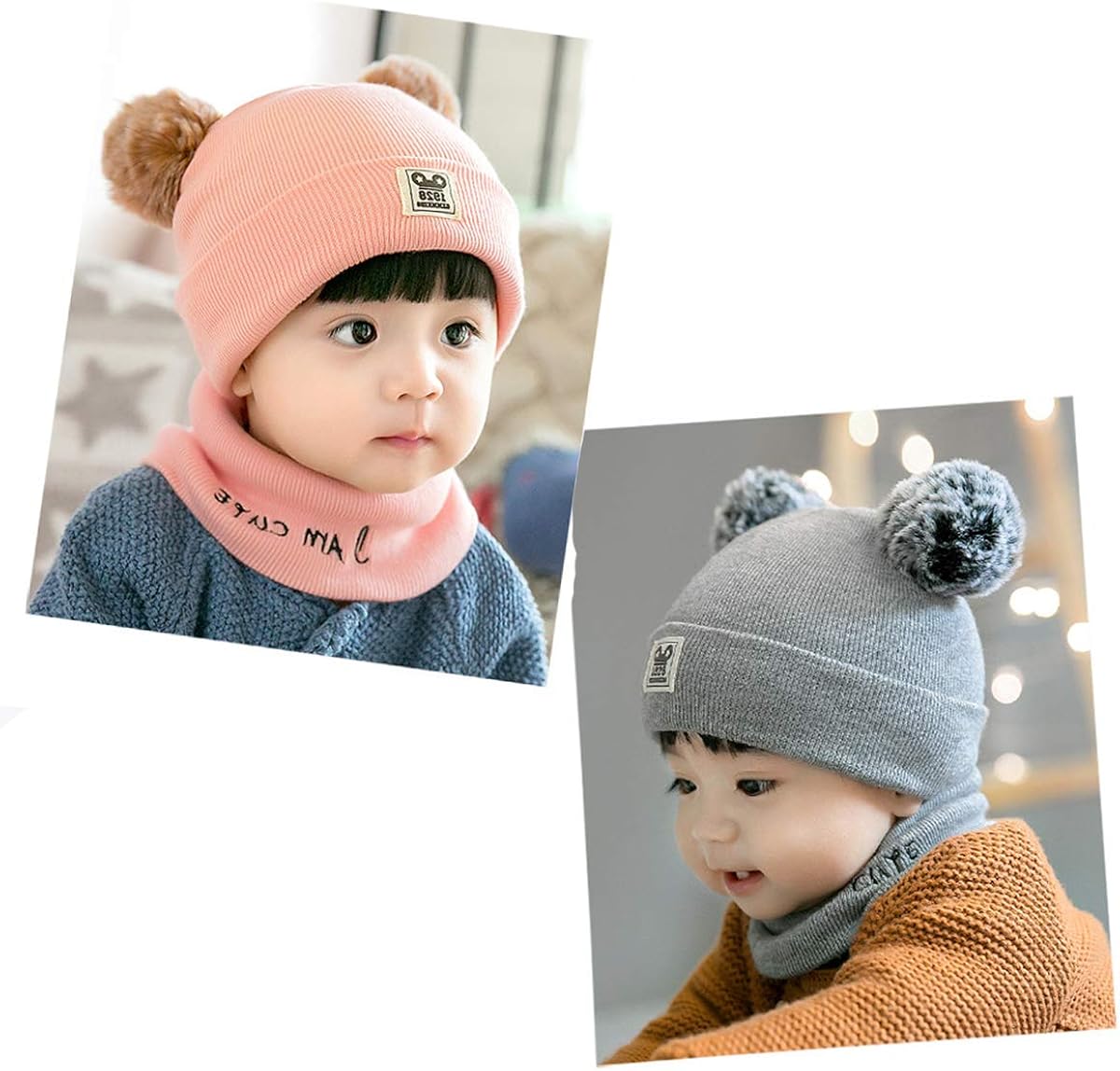 Bebe Fille 0 24m Bebe Meueneagrama Com Astarc Ensemble Bonnet Et Echarpe Enfants Tout Petits Bebe Garcons Filles Enfant Hiver Earflap Tricote Chapeau Chapeau Chapeau Avec Echarpe