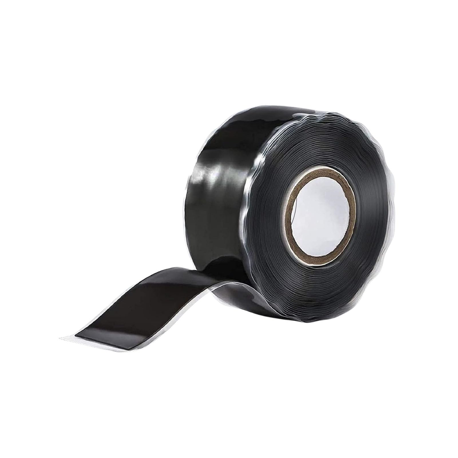 NkHui 1.5M *2.5CM Repair Sealing Insulation Tape, Silicone Rubber Tape for Emergency Pipe Plumbing & Water Hose Leaks Strech, Wrap & Seal (3m-Black)