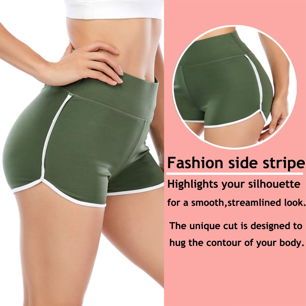 Scrunch Butt Shorts for Women High Waisted Yoga Shorts Ruched Butt Lifting Booty Shorts Gym Workout Hot Pants: Clothing